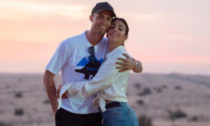 Όταν ο Κριστιάνο και η Τζορτζίνα συνάντησαν την… Τζορτζίνα (pic)